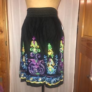 Black A-Line skirt